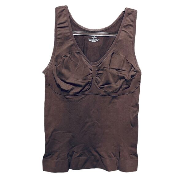 GENIE Womens Shapewear Camisole Tank Top Sz XL Brown Quietluxury Stretch - Picture 5 of 6
